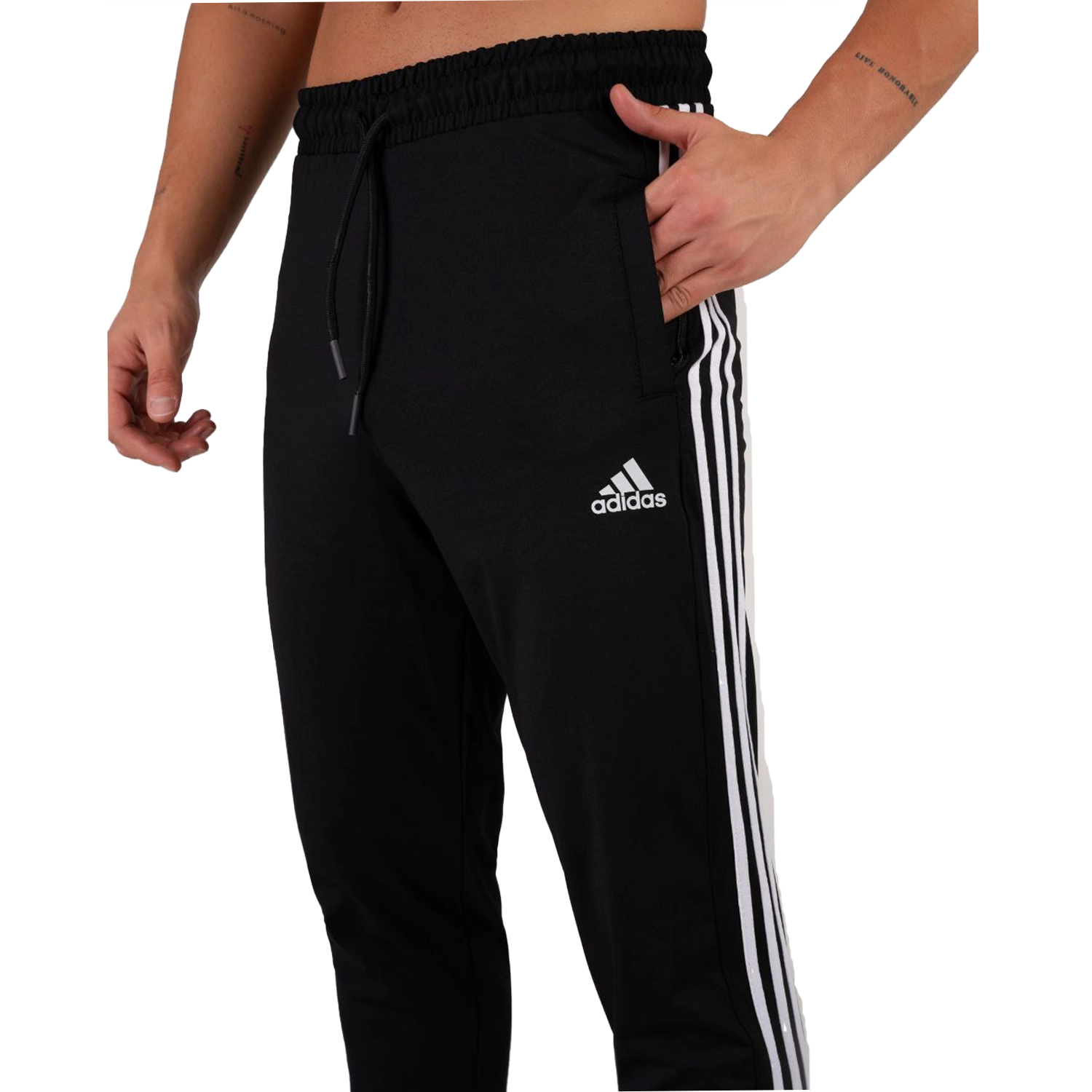 شلوار سه خط راسته آدیداس پارچه غواصی