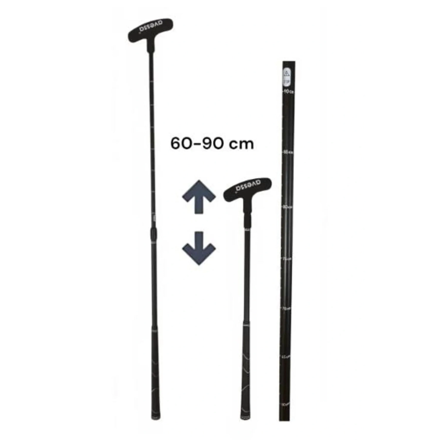 چوب گلف مشکی 60 90 سانتی متر قابل تنظیم مواد برتر و دوام اهرم گرفتن غیر اسلیپ آوسا Avessa