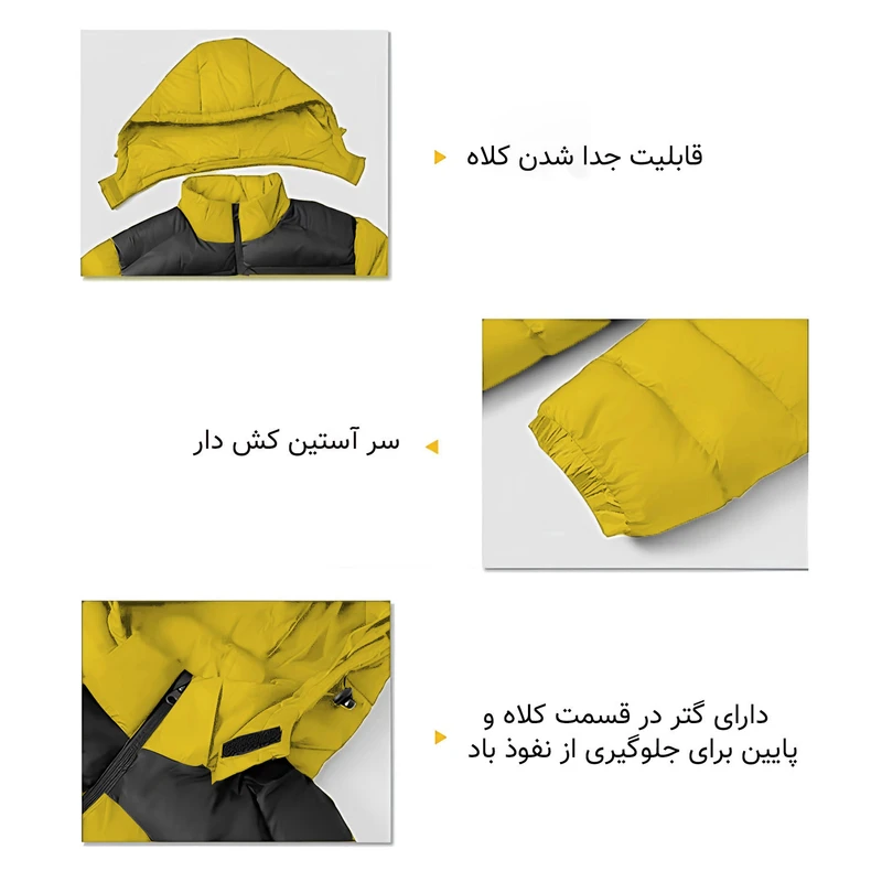 کاپشن کوهنوردی مردانه مدل پر