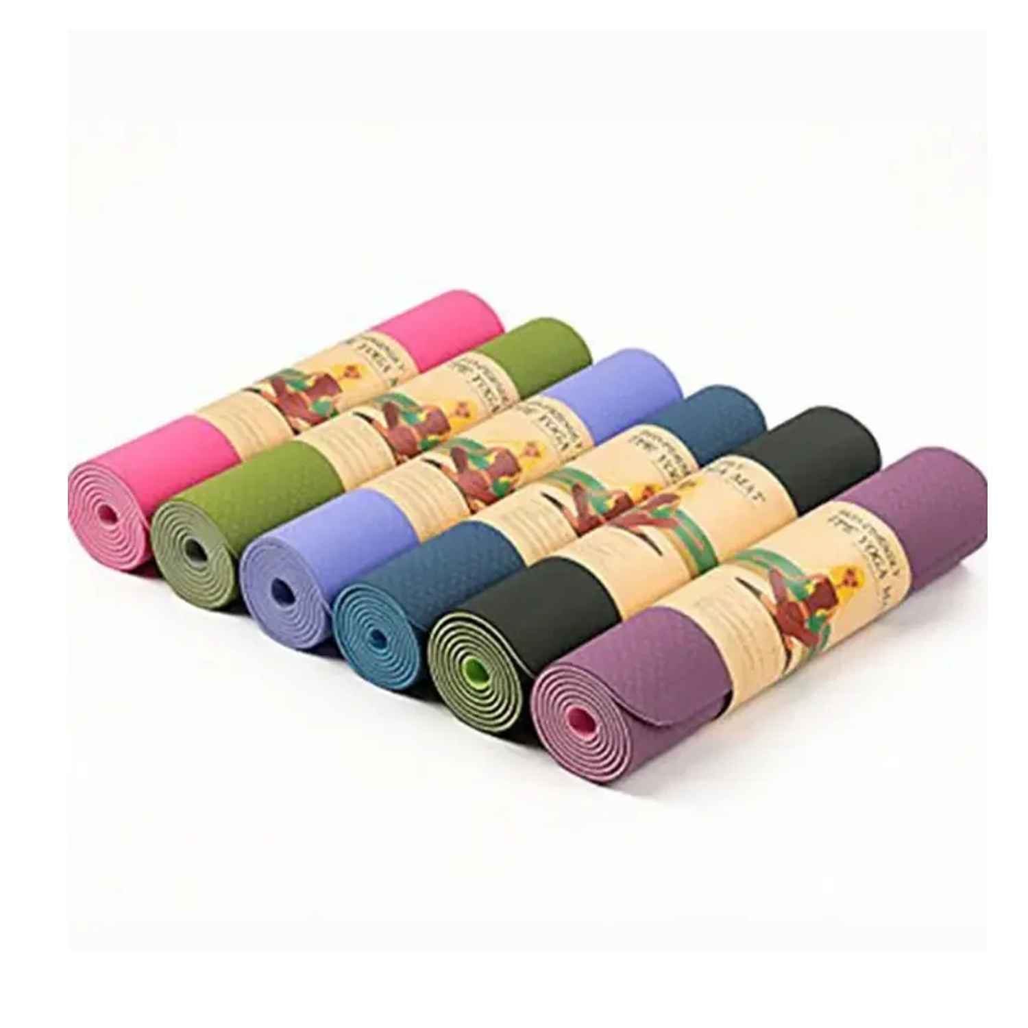 مت یوگا TPE 6MM لوتوس