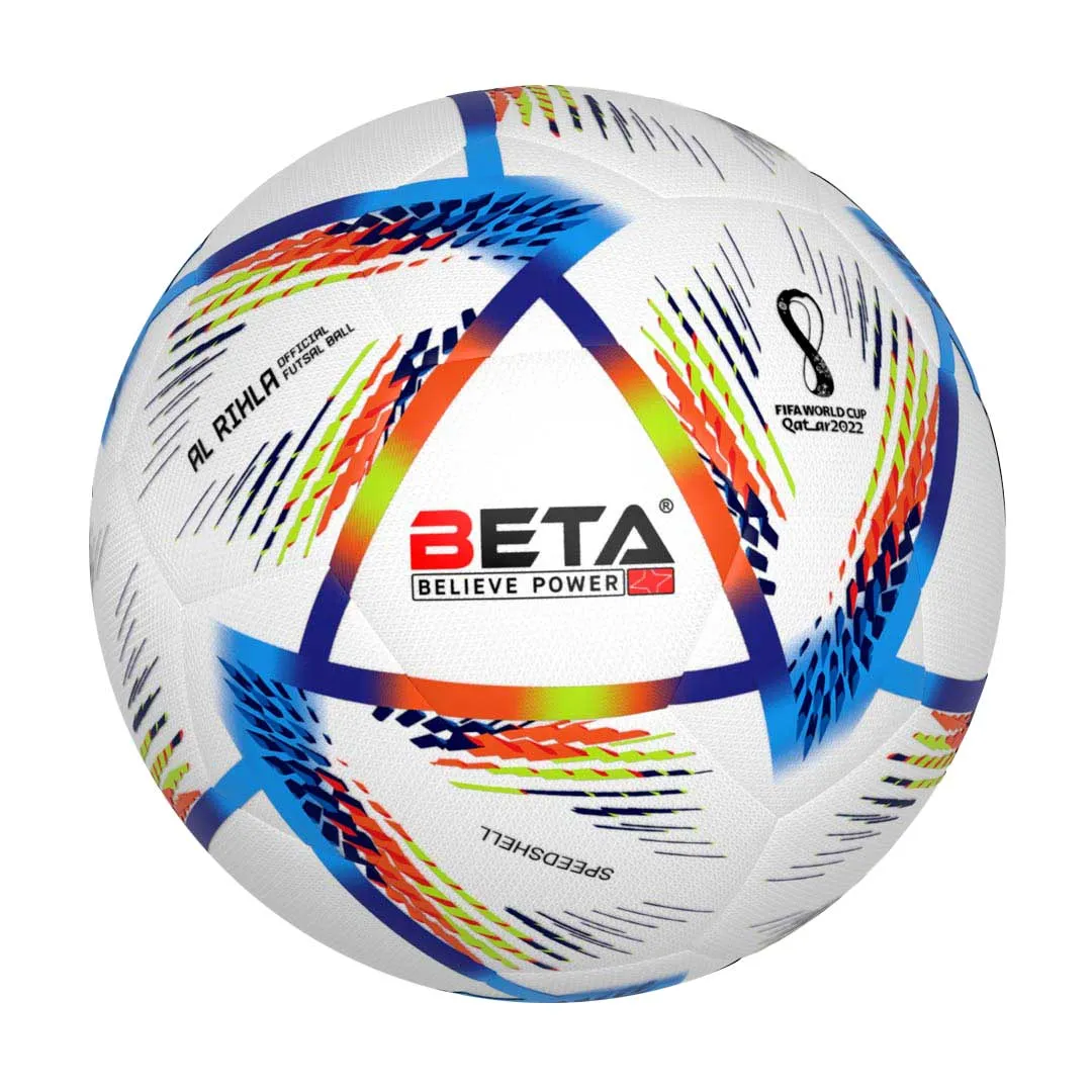 توپ فوتسال چرمی بتا طرح الرحله سایز 3.5