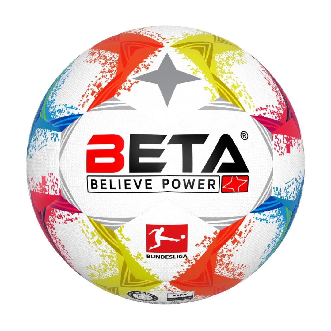 توپ فوتبال چرمی بتا سایز 5 طرح دربی استار بوندسلیگا 2023-2022