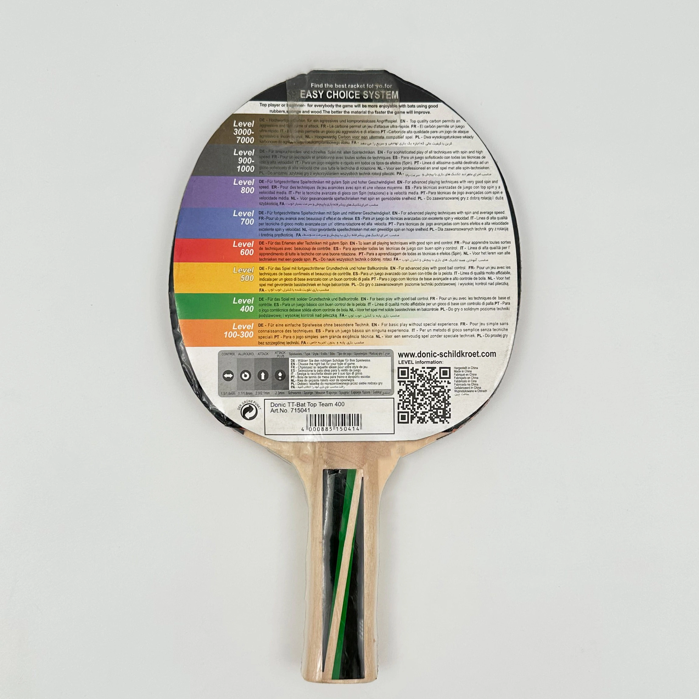 راکت پینگ پنگ دونیک لول 400