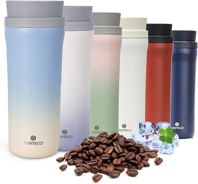 ماگ دوجداره 480 میلی لیتر سانتکو مدل Odda Caffee